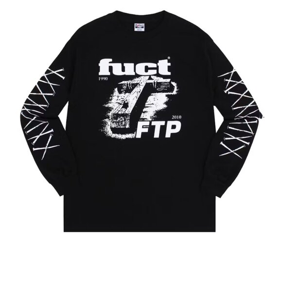 NWT FTP X FUCT FALLEN CROSS L/S TEE - BLACK - XL - Picture 1 of 3